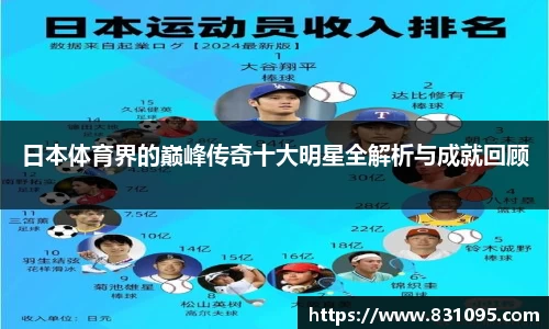 日本体育界的巅峰传奇十大明星全解析与成就回顾