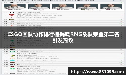 CSGO团队协作排行榜揭晓RNG战队荣登第二名引发热议