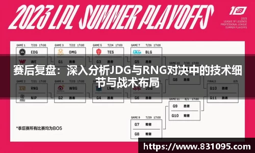 赛后复盘：深入分析JDG与RNG对决中的技术细节与战术布局