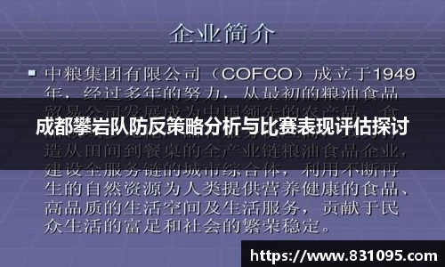 成都攀岩队防反策略分析与比赛表现评估探讨